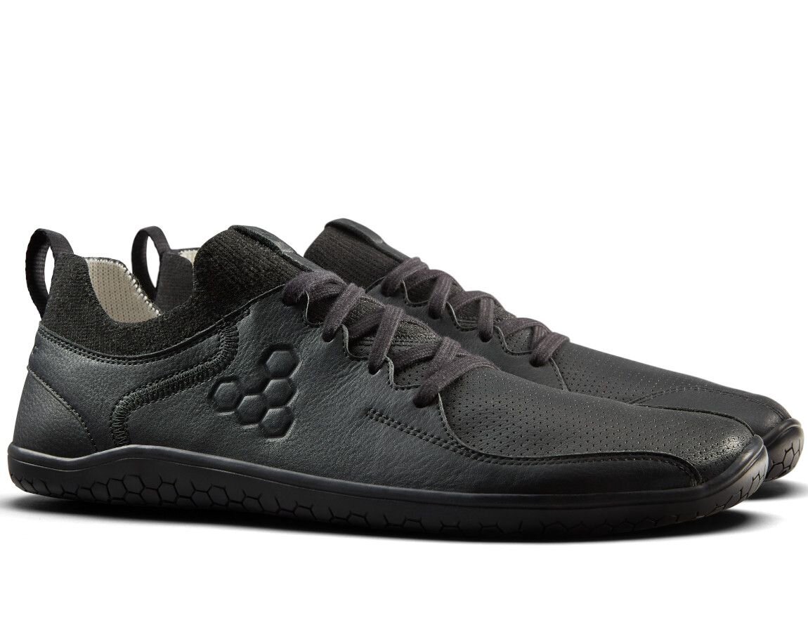 Vivobarefoot PRIMUS ASANA LEATHER MENS OBSIDIAN - VIVOBAREFOOT