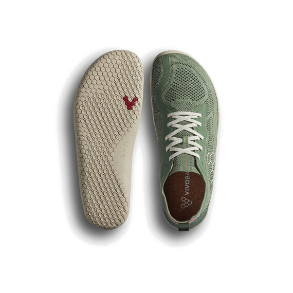 Vivobarefoot PRIMUS LITE KNIT NATURAL WOMENS DUSTY GREEN